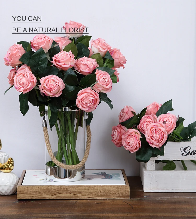 Artificial Tea Rose Flowers Wholesale Artificial Tea Rose Flower Latex Artificial Wedding