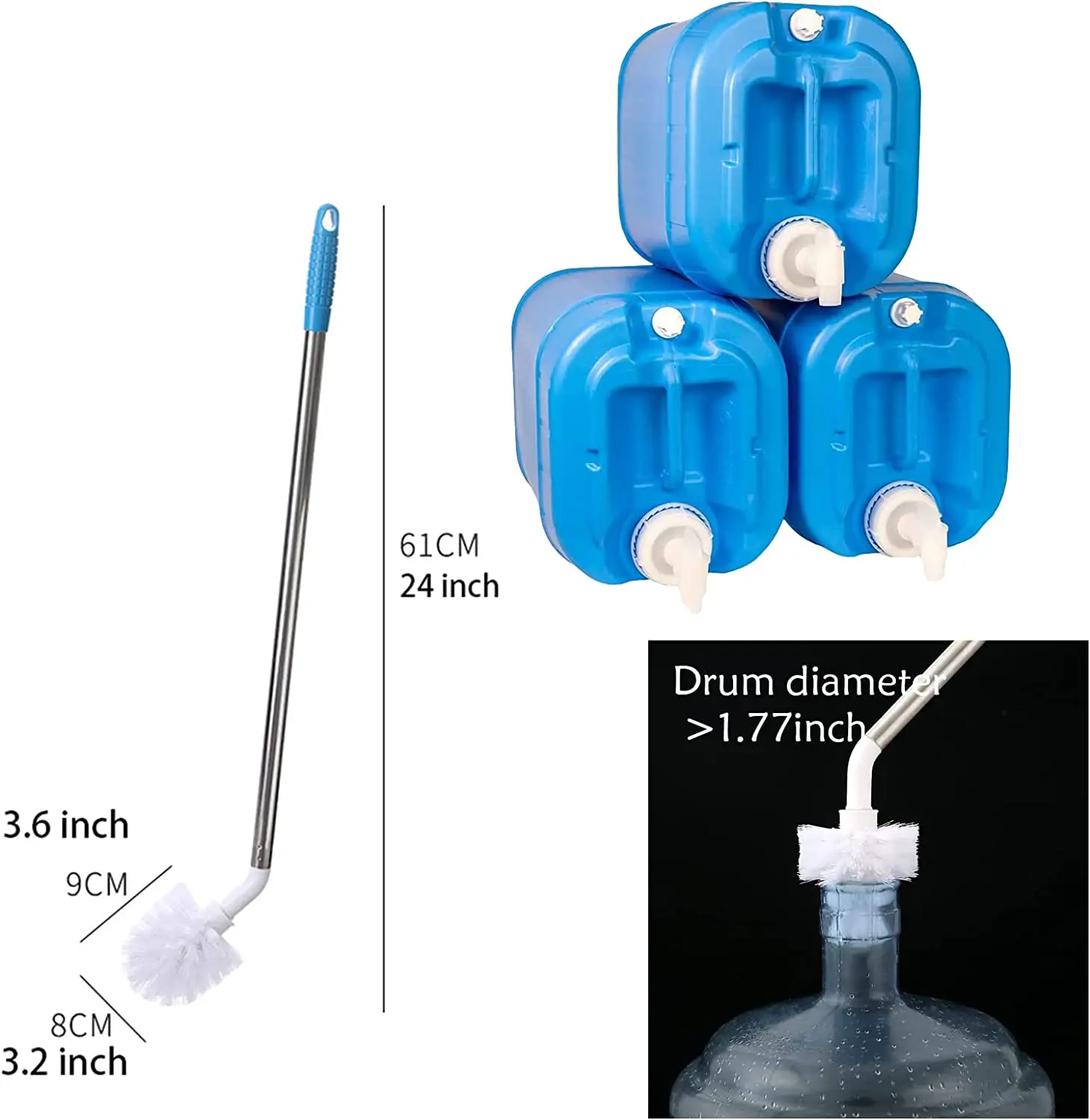 Household Cleaning Tools Pure Water Bucket Cleaning Brush 5 Gallon