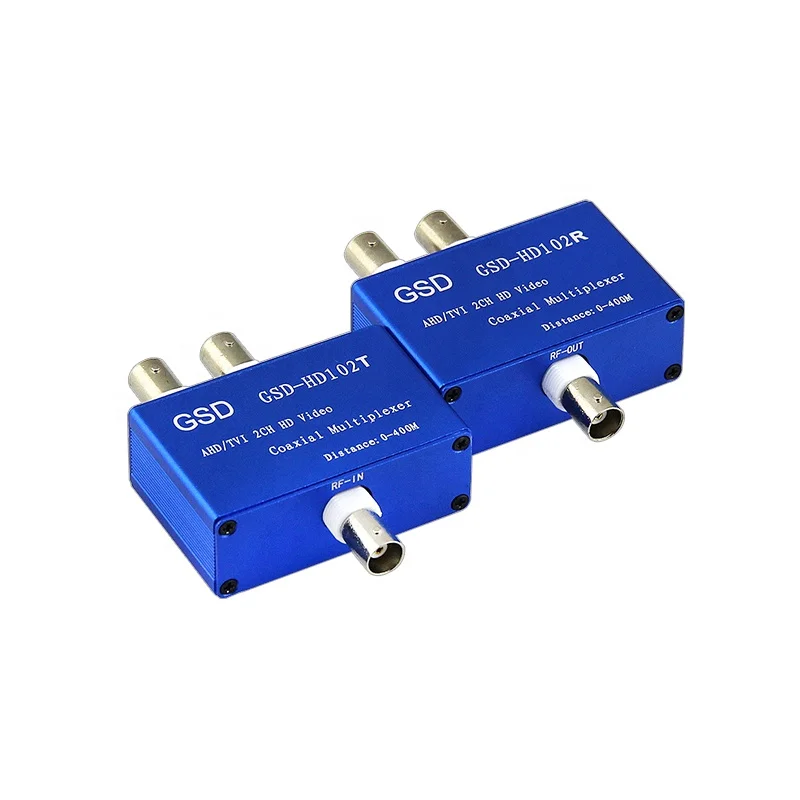 2 Channel Hd Video Multiplexer For Hd 4in1 Cameras Over Coaxial Cable