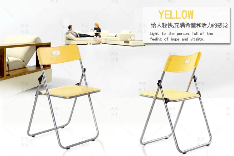 Commercial Used Folding Chairs Wholesale Handy Church Chair Lightweight Visitor Chair Easy-Moving Long Service Life