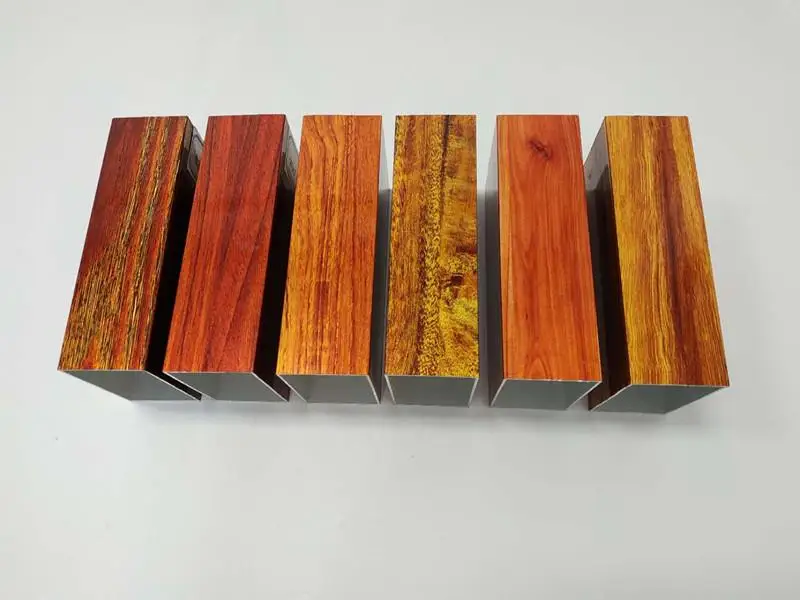 China Manufacturer Aluminium Profile Wood Grain Finish Aluminum Windows