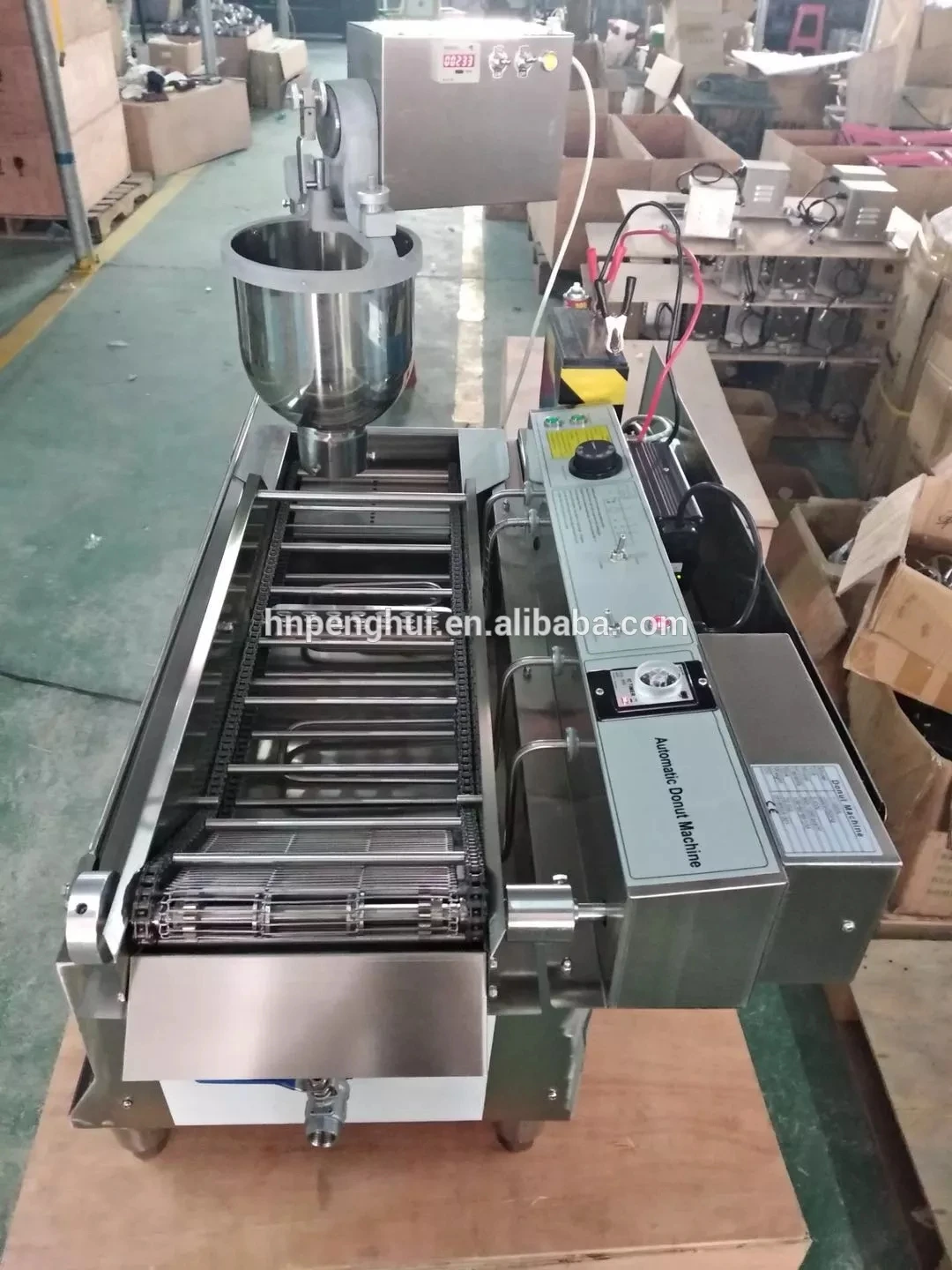 Automatic Donut Cake Making Extruder Deep Fryer Machine Donut Fryer