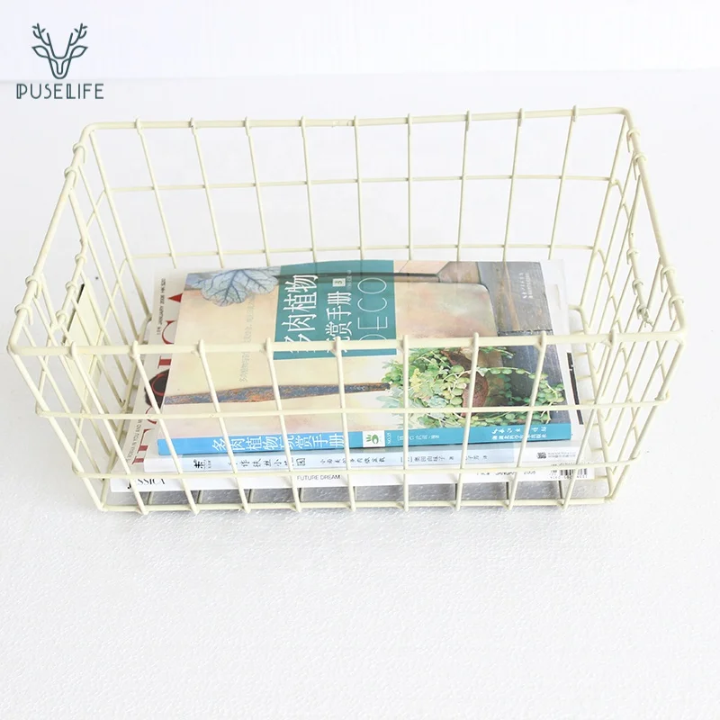 Wholesale Unique Multifunctional Supermarket Shopping Basket Metal Wire