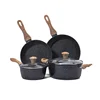 masterclass premium induction marble ceramic coating kitchenware and cookware