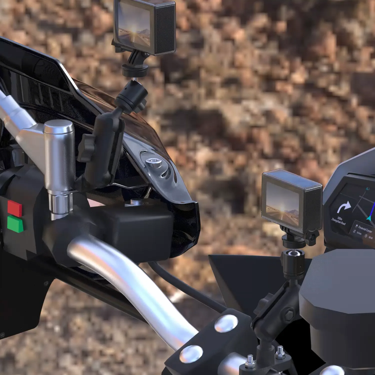 摩托车车把后视镜安装导轨适用于gopro 8 7小米易4k Sjcam索尼eken Dji Osmo动作运动支架ram支架 Buy 摩托车车 把后视镜安装座 底部安装抽屉导轨 铝制安装导轨