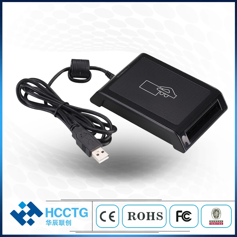 CCID USB Contact IC Chip NFC RFID Smart Contactless Card Reader with PSAM HD5 - ANKUX.COM