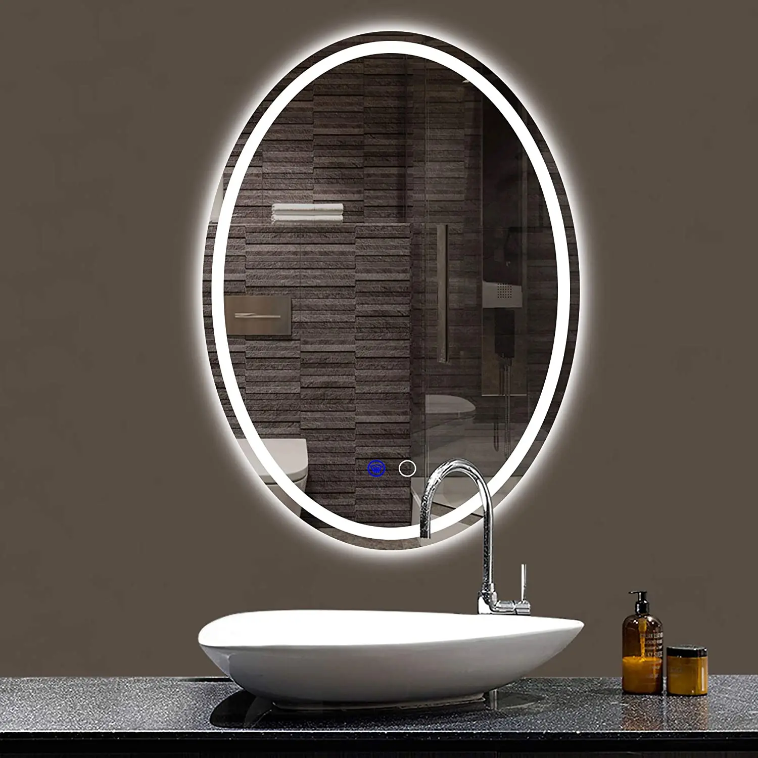 Backlit LED wall mounted lighted Bath mirror bathroom slivered touch bluetooth mirror led bathroom mirror