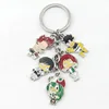 Fashion My Hero Academia Logo Pendants Hogwarts Magic School College Enamel Metal Car Keyring