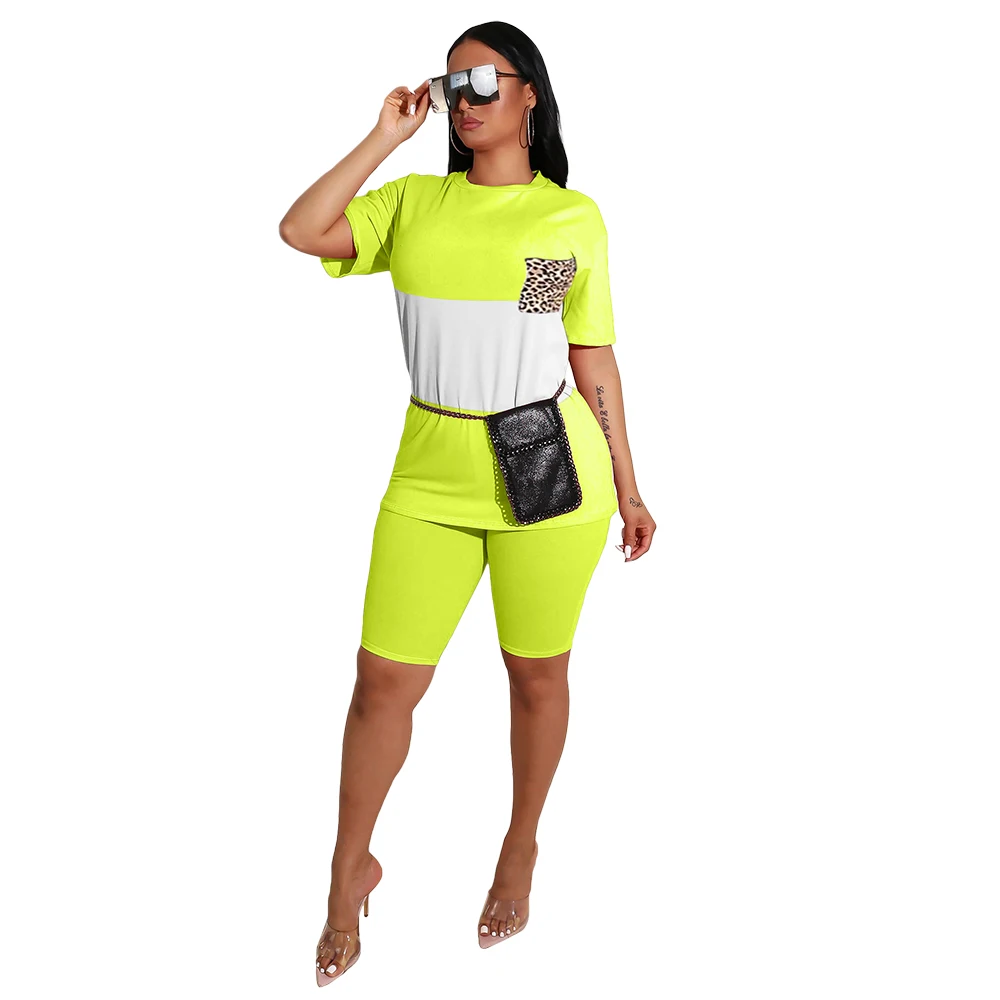 Fm-zh5169 Wholesale Leopard Pocket Comforter Biker Shorts Set 3 Color Women&#39;s Fashion Clothing 2 ...