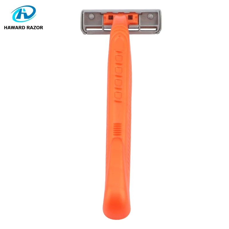 D311L Plastic Handle Face Hair Shave Disposable Razor 3 Blade Shaving Stick