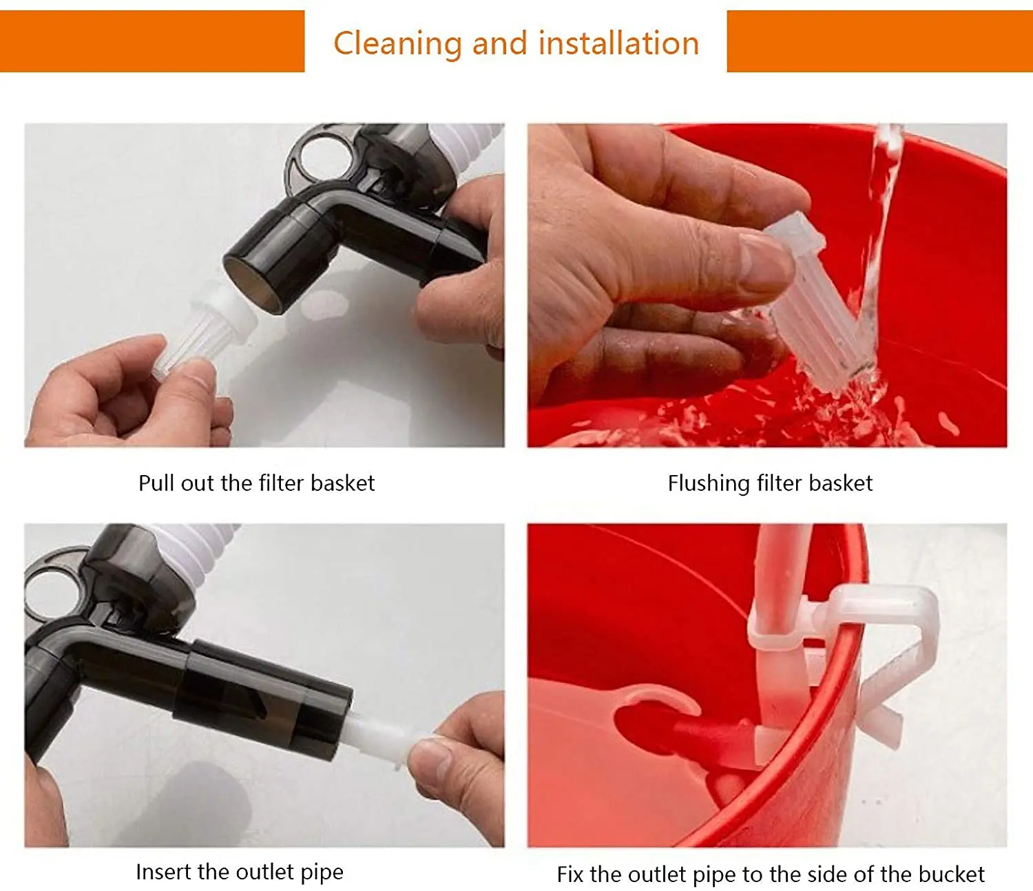 Fish Tank Aquarium Gravel Cleaner Kit Long Nozzle Water Changer For