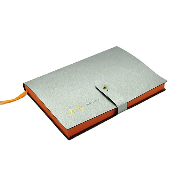 2025 Custom Diary Planner Orange Color Painted Edges Planer Cheap