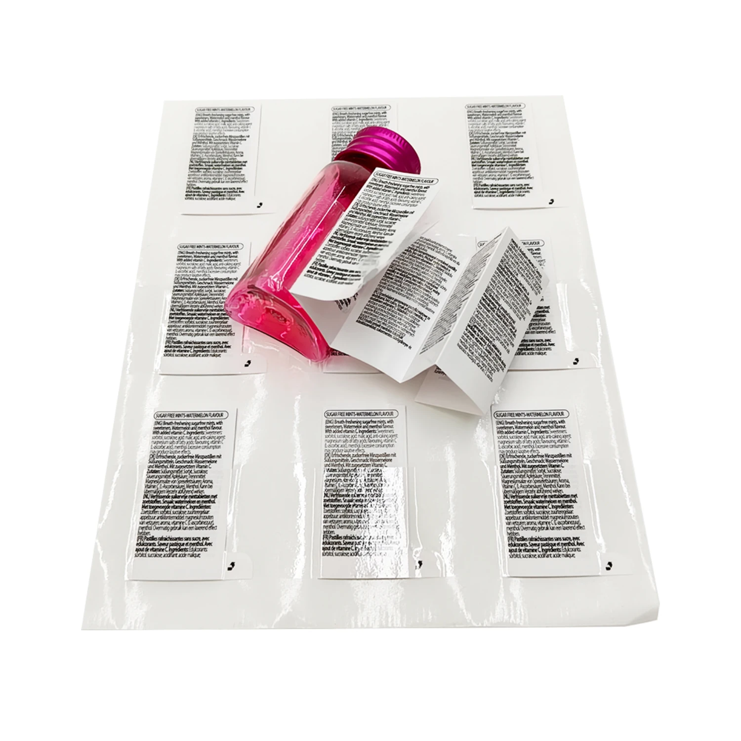 Foldable Booklet Format Paper Labels Adhesive Label with Multi-Page ...