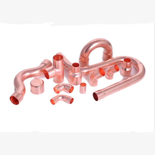 Professional Custom High Quality Copper Fitting A/C Refrigeration Copper Pipe Tube Copper Fittings