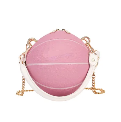 pink basket ball purse