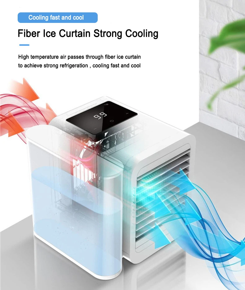 Personal Portable Table Mini Air Conditioner Cooler Water Fan With