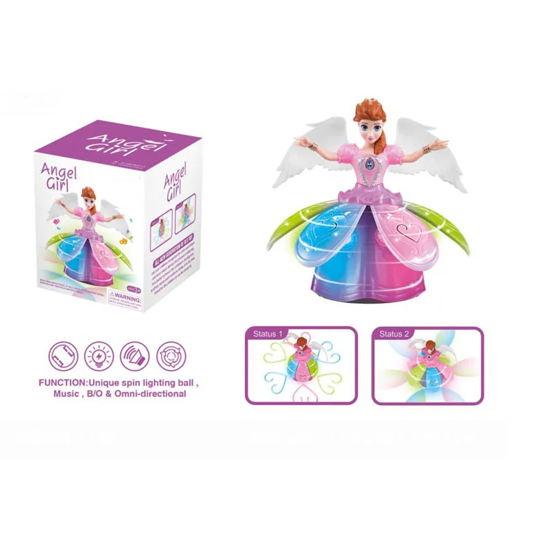 Sing-along Led Dancing Rotating Fairy Princess Musical Toy With ...