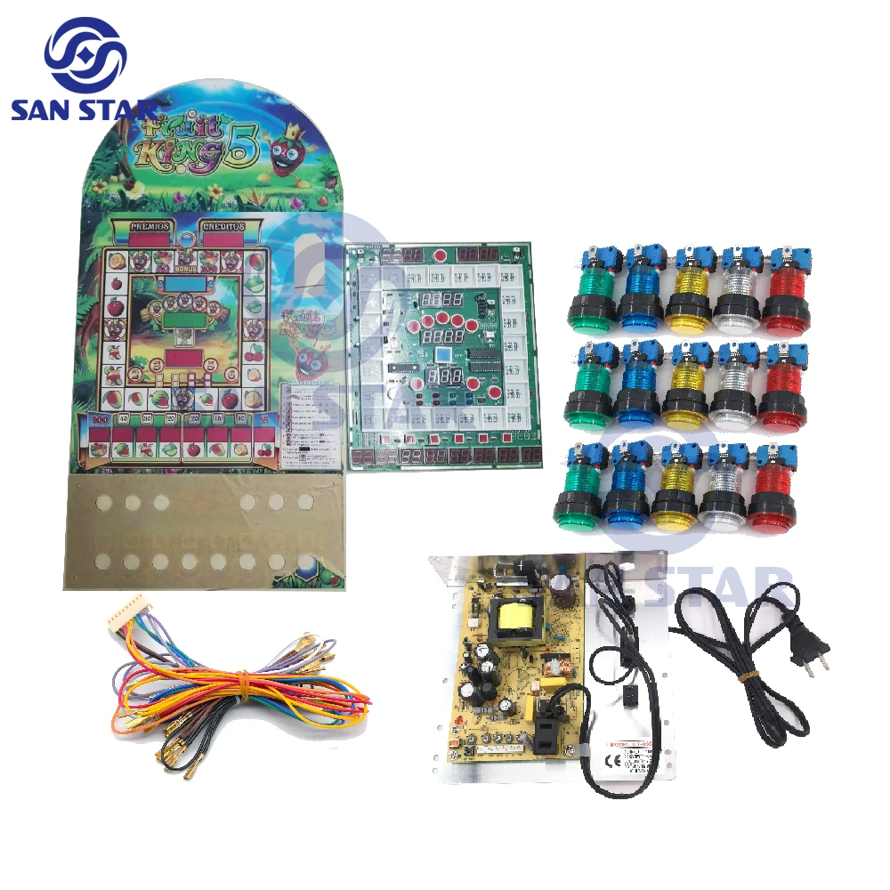 Fruit King 5 Mario Machine Kit Mario Pcb With Acrylic Fruit King 5 Buy Maquina Tragamonedas