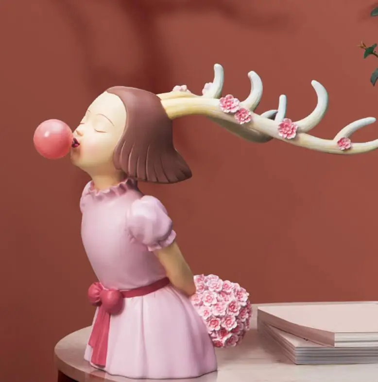 resin bubble girls,wholesale luxury home decoration resin bubble