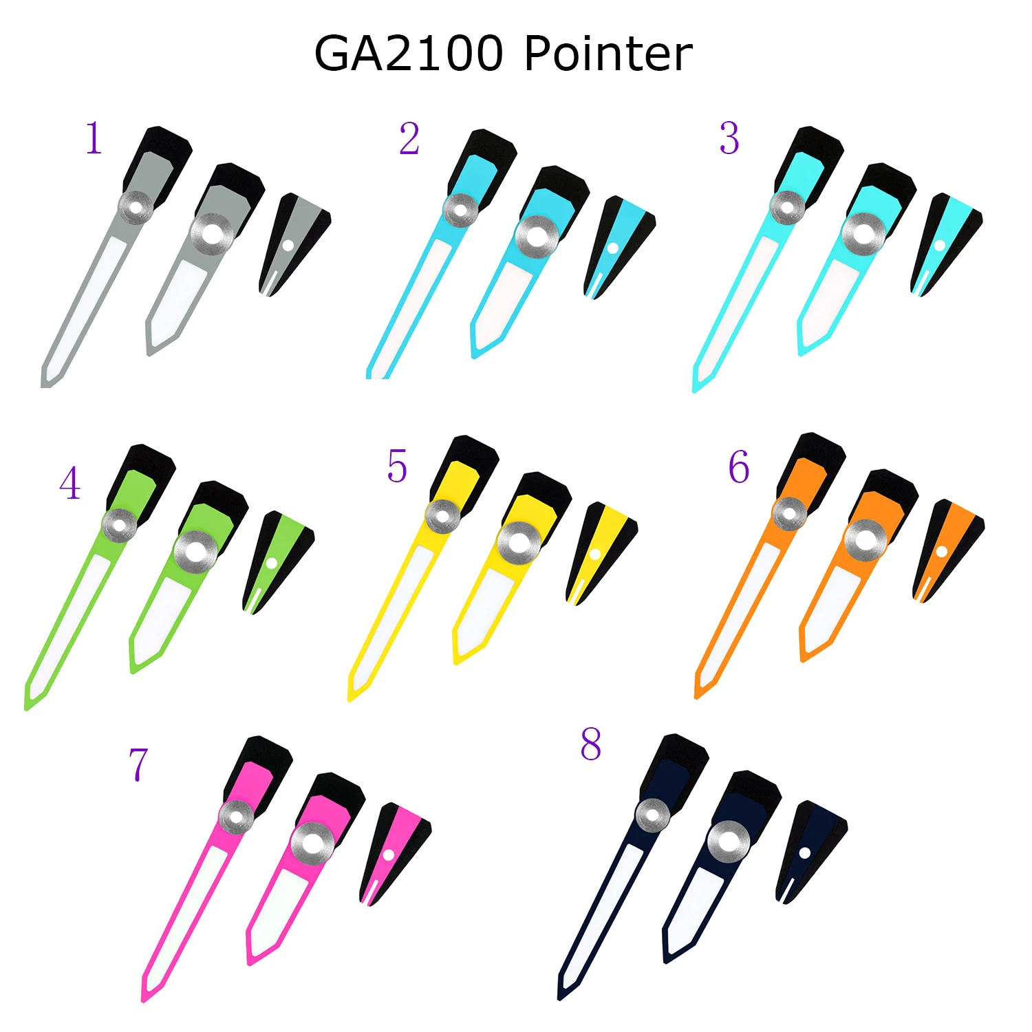 Ga2100 Modified Diy Luminous Watch Scale Ring Index Pointers Bezel