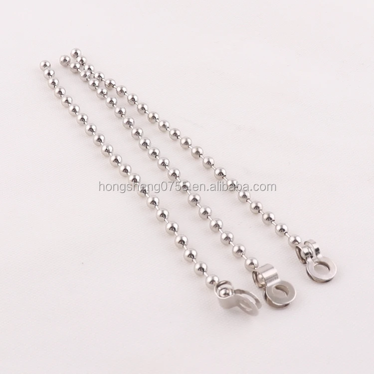 Factory Wholesale 3.0mm Metal Jewelry Decorative Bead Ball Chain For