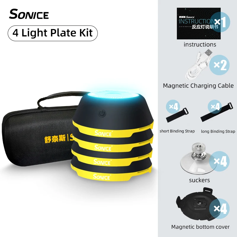 Zertylre Reaktionstraining Lichter - 6-teiliges Set Für Fußball & Basketball Training