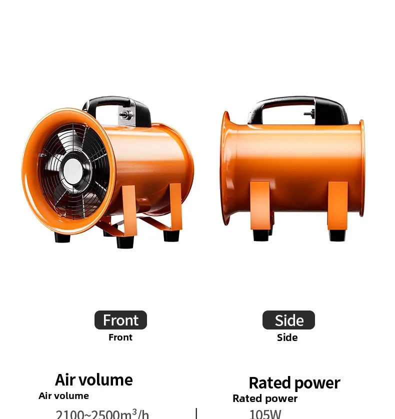Axial Flow Fan, Portable, Aluminum, 3000rpm - detail 8