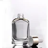Thick Bottom Transparent 30ml Empty Glass Cosmetic Bottle Square Dropper Empty Essence Essential Oil Bottle