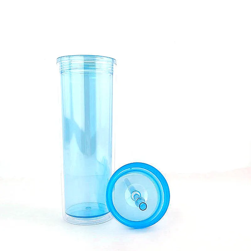 16oz Plastic Tumblers Lids And Straws Reusable Tumbler With Straw ...