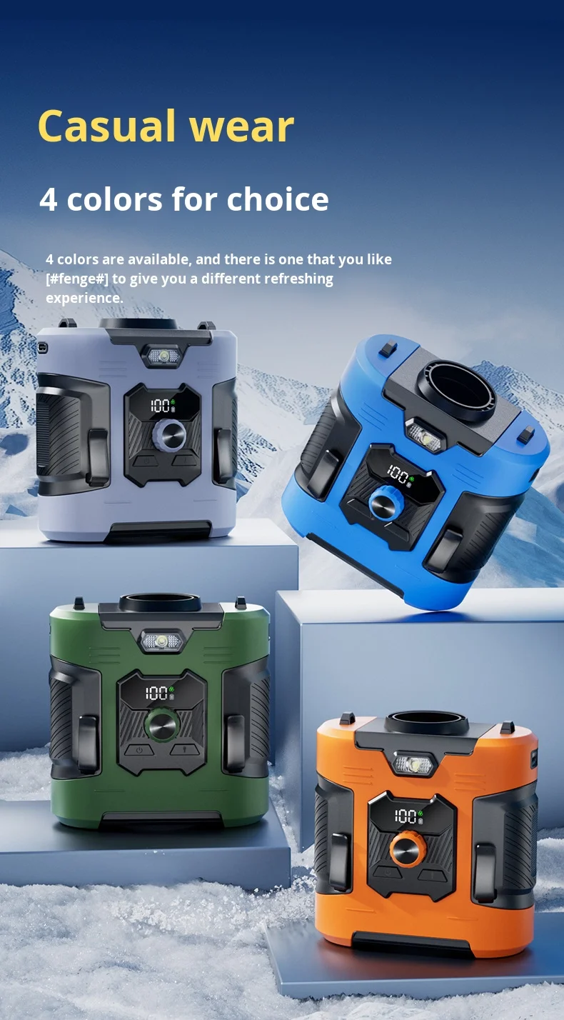Portable Clip-on Waist Fan, USB, 6000ml - detail 58