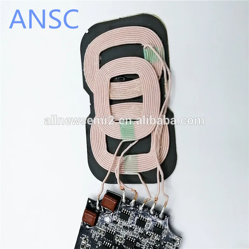 Customized 10W/7.5W/5W transmitter fast wireless charging  module 3 coils TX module  qi standard