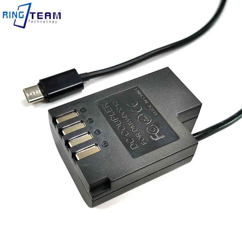 For DMC-GH3 DMC-GH4 GH5 GH4 GH5s G9 camera PD Power Supply Adapter to DMW-BLF19E Dummy Battery DMW-DCC12 DC Coupler factory