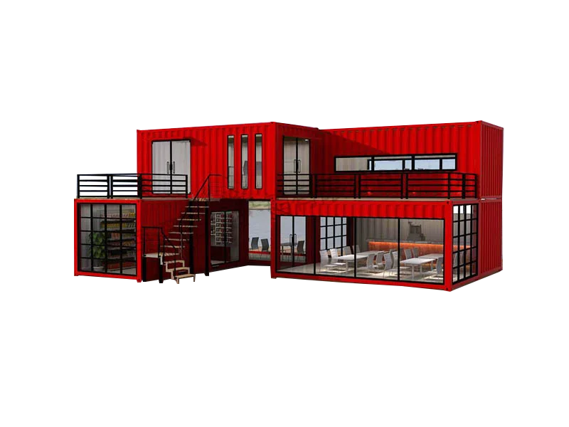 Easy Assembly Prefab Shipping Container House For Office Two Storey ...