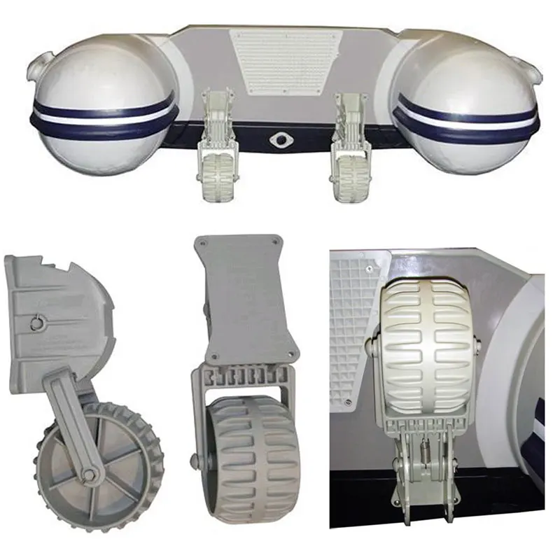 Marine Flipup Retractable Dinghy Wheels Pair Nylon Inflatable Boat