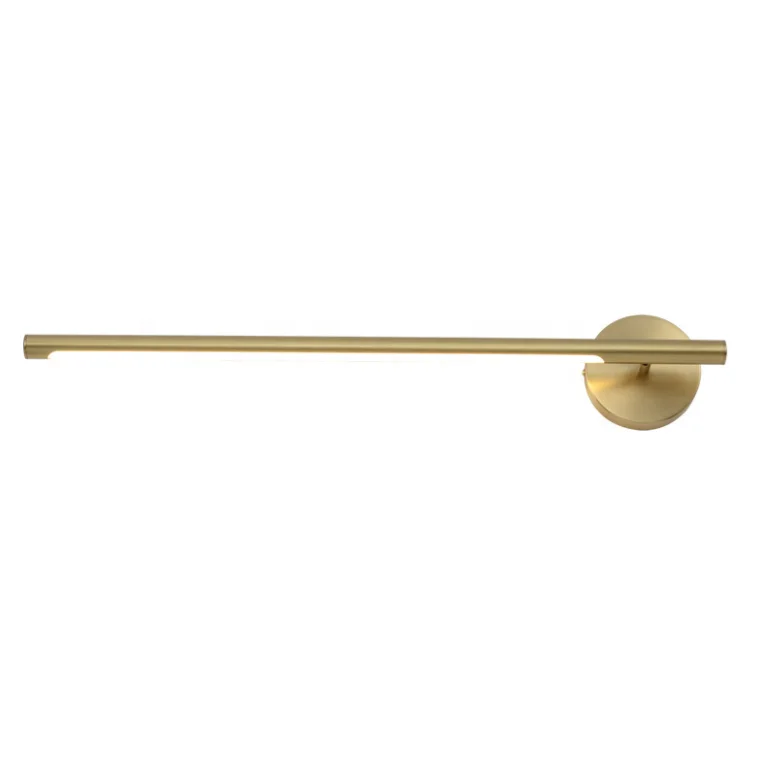Decorative new golden tube rotating LED up down indoor wall scone light IP 65 for hotel guestroom