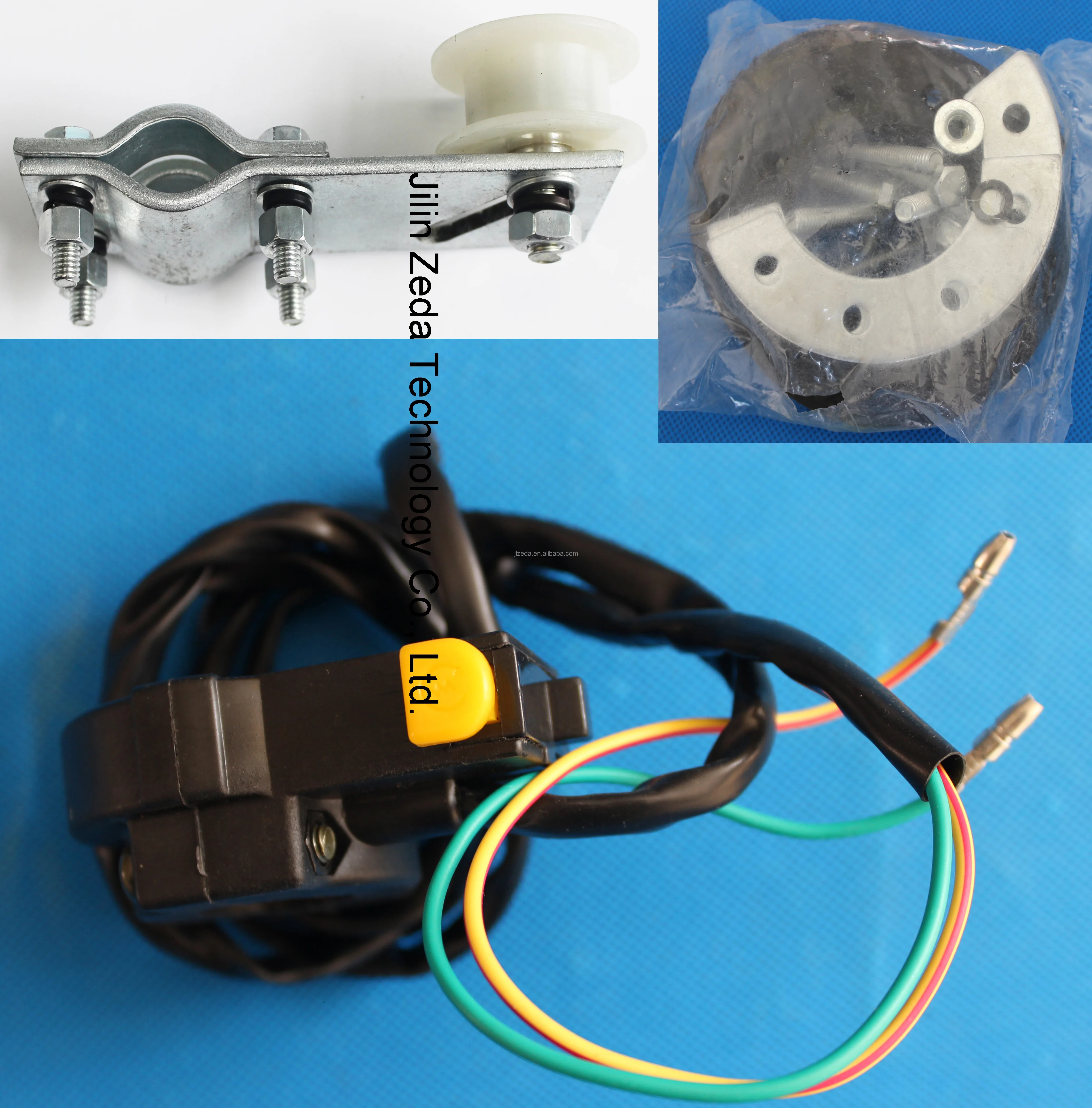 Bore 50mm Motorized Bicycle Engine Set Zeda Brand 2 Stroke 80cc High