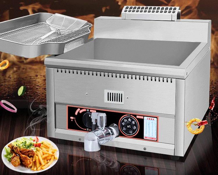 Commerical 17L large capacity chicken/chip/potato gas deep fryer machine