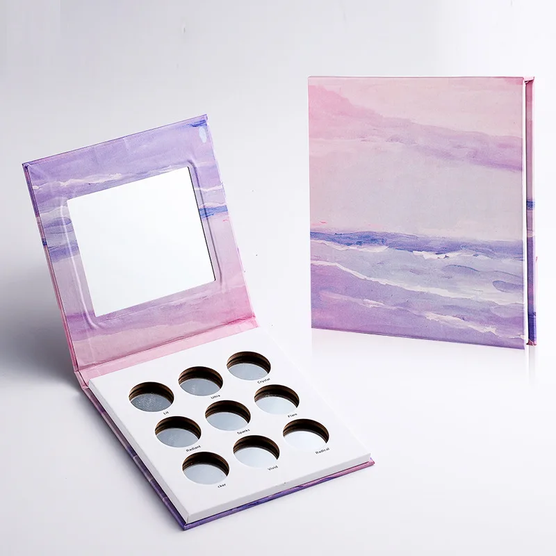 Empty 6 Color Eyeshadow Eyelash  palette Custom Eye Shadow Palette Packaging manufacture