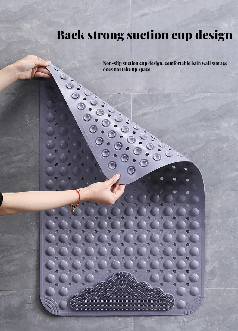 New Bathroom Nonslip Mat Toilet Shower Room Bath Massage Bathtub Foot Toilet Suction Cup Floor
