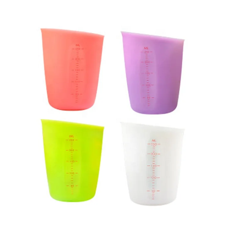 
250ml measuring cup pet food & silicone measuring spoon set & silicone wine measuring cup 