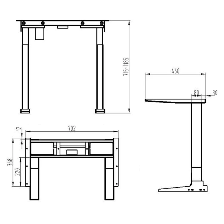 Lift Office Table Standing Computer Desk With Adjustable Height Table Legs