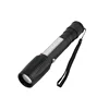 High power IPX4 tactical ZOOM hand crank long-range 18650 rechargeable LED camping emergency torch flashlight with fire start