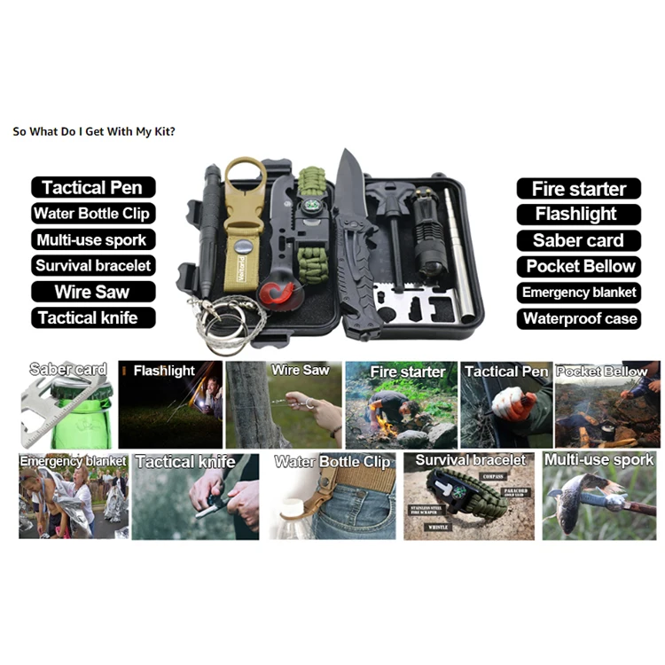 Kit_survival Survivor Outdoor Camping Survival Kit Set Military Outdoor Buy Kids Camping Set