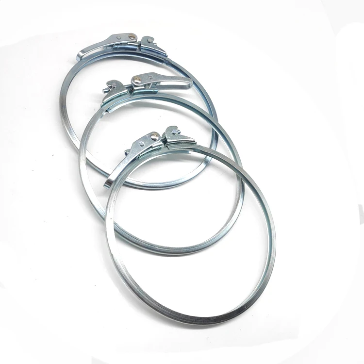 Stainless Steel And Galvanized Steel Clamp Ring With Quick Release Lock