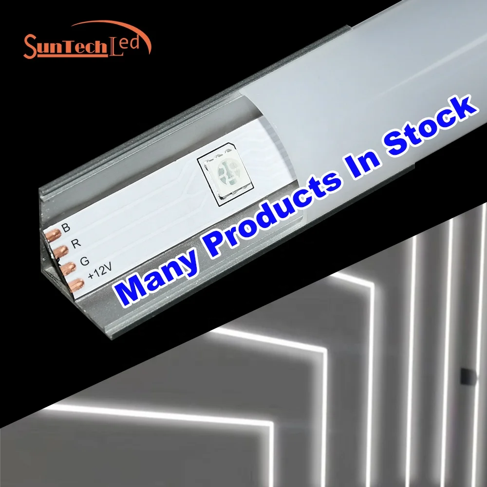 OEM Custom LED Aluminum Extrusion Profile For Strip Lights  5050 2835   Customized Length led bar  Profiles