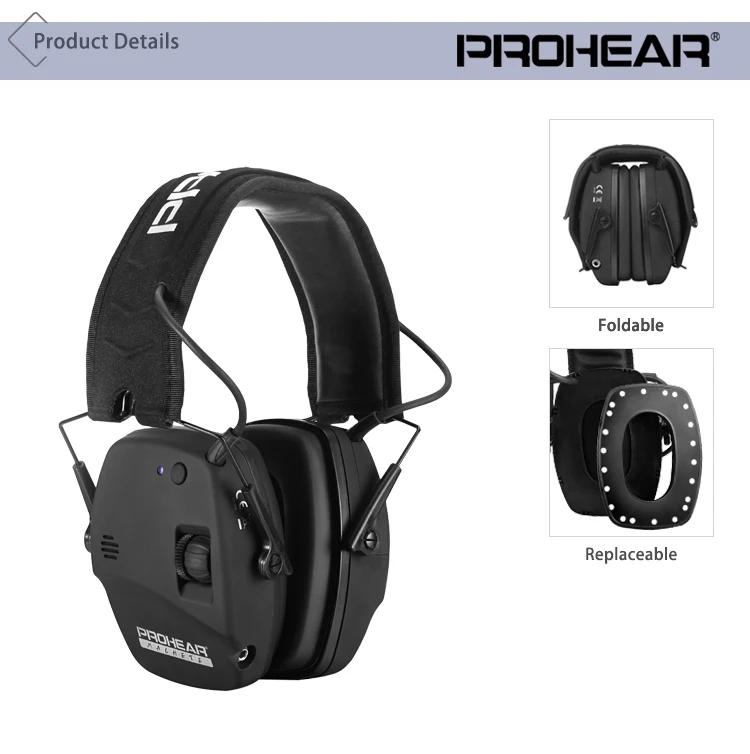 Oem Noise Reduce Highend Shooting Bluetooth Earmuff Electronic Folding