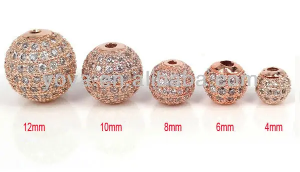 newest products 2013 in stock copper inlay cz gold black silver CZ pave beads,cz micro pave beads .jpg