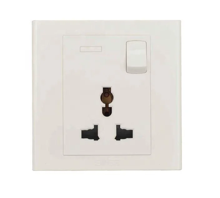 AC power 13A  electrical universal switched wall socket
