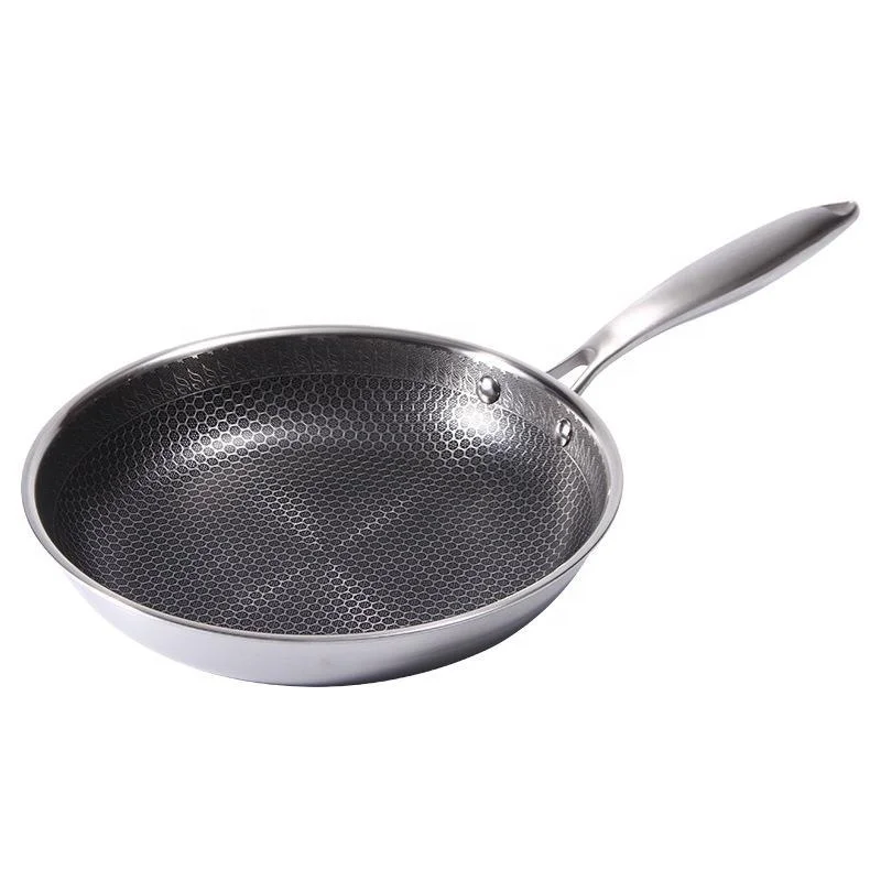 2020 Stainless Steel Frying Pan Nonstick Triply Fry Pan