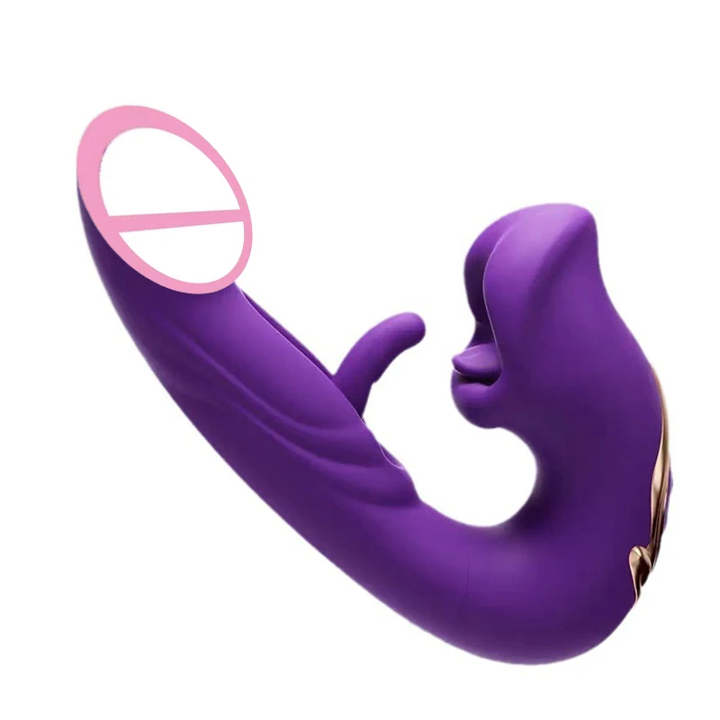Gelances 3-in-1 Women's G-Spot Vibrator Vibration Flapping Lip Biting  Orgasm Clitoral Sucking Licking Mouth Toy Intense Pleasure
